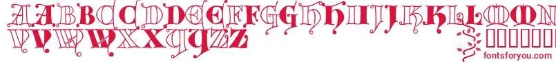Шрифт Kingthings Versalis – красные шрифты