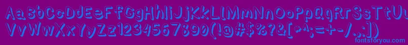 Applestormshdxbd Font – Blue Fonts on Purple Background