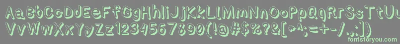 Applestormshdxbd Font – Green Fonts on Gray Background