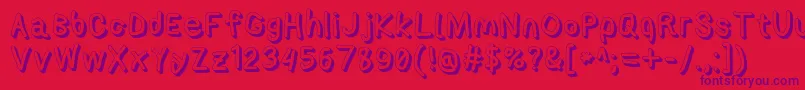 Applestormshdxbd Font – Purple Fonts on Red Background