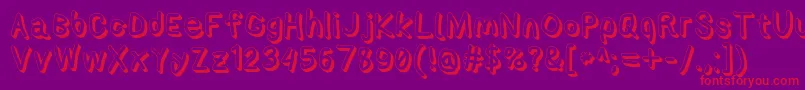 Applestormshdxbd Font – Red Fonts on Purple Background