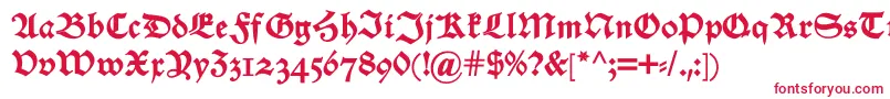 Alteschwabacherosfdemi Font – Red Fonts