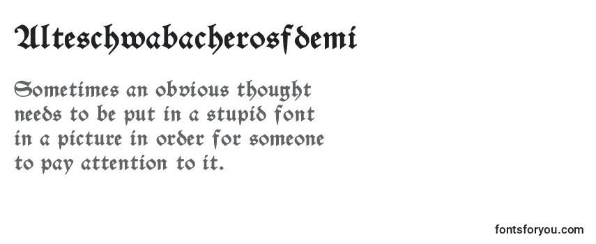 Alteschwabacherosfdemi Font