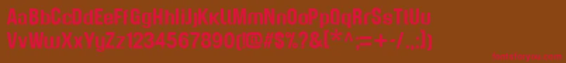 GenghisKhan Font – Red Fonts on Brown Background