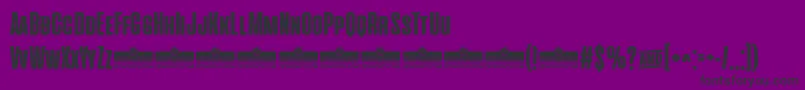 Шрифт CinematograficaExtraboldTrial – чёрные шрифты на фиолетовом фоне