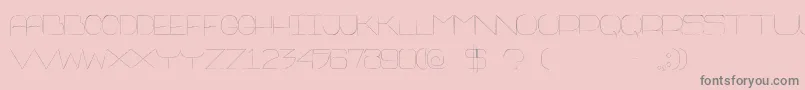 Thinfranq-Schriftart – Graue Schriften auf rosa Hintergrund