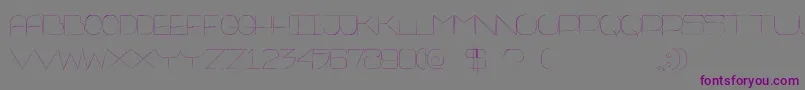 Thinfranq Font – Purple Fonts on Gray Background