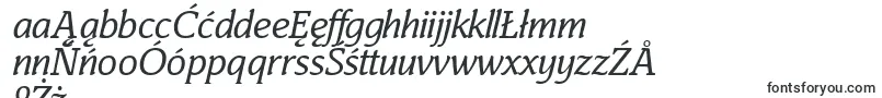 Шрифт CorzinairItalic – польские шрифты