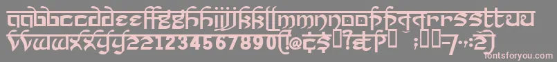 Prakrta ffy Font – Pink Fonts on Gray Background