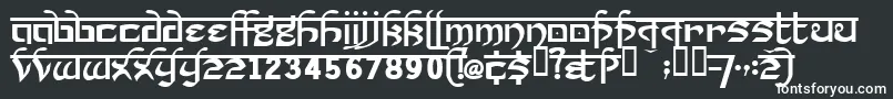 Шрифт Prakrta ffy – белые шрифты