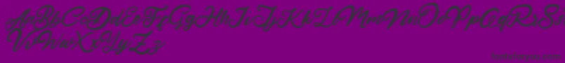HardestStyleDemo Font – Black Fonts on Purple Background