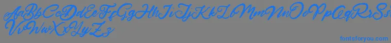 HardestStyleDemo Font – Blue Fonts on Gray Background