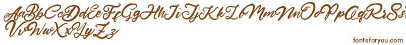 HardestStyleDemo Font – Brown Fonts on White Background