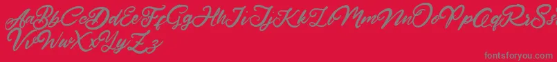 HardestStyleDemo Font – Gray Fonts on Red Background