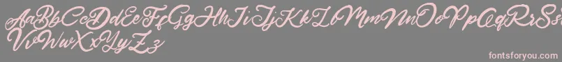 HardestStyleDemo Font – Pink Fonts on Gray Background