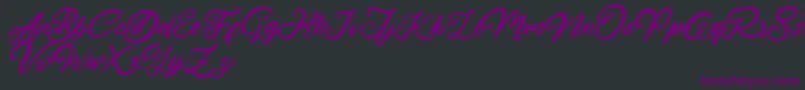HardestStyleDemo Font – Purple Fonts on Black Background
