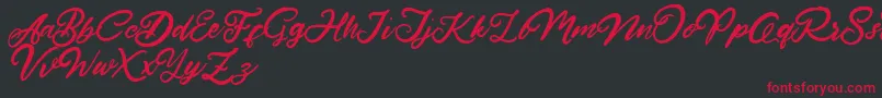 HardestStyleDemo Font – Red Fonts on Black Background