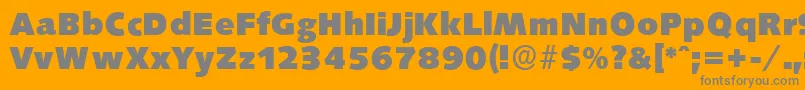 fuente SaxonyserialHeavyRegular – Fuentes Grises Sobre Fondo Naranja