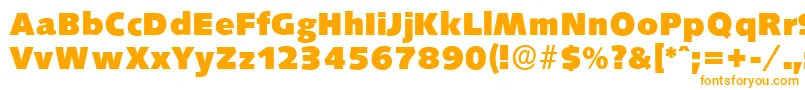 Шрифт SaxonyserialHeavyRegular – оранжевые шрифты