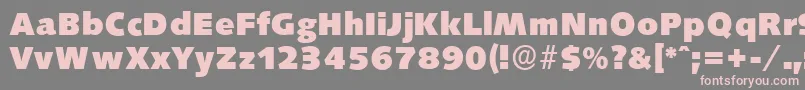 Шрифт SaxonyserialHeavyRegular – розовые шрифты на сером фоне