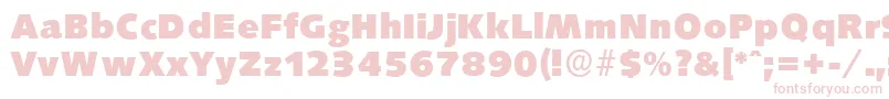 SaxonyserialHeavyRegular Font – Pink Fonts on White Background