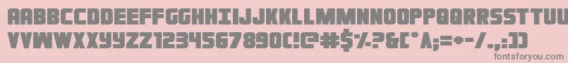 Ironforgeexpand Font – Gray Fonts on Pink Background