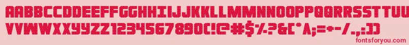 Ironforgeexpand Font – Red Fonts on Pink Background