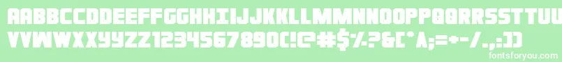 Ironforgeexpand Font – White Fonts on Green Background