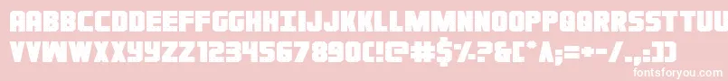 Ironforgeexpand Font – White Fonts on Pink Background