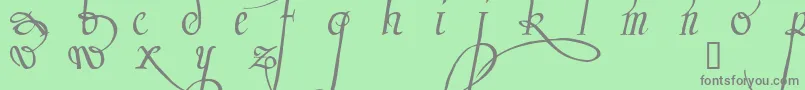 Trinculo Font – Gray Fonts on Green Background