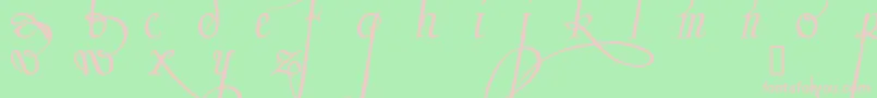 Trinculo Font – Pink Fonts on Green Background
