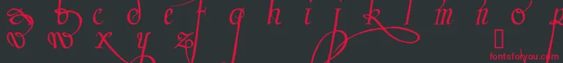 Trinculo Font – Red Fonts on Black Background