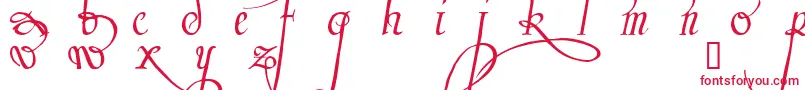 Trinculo Font – Red Fonts on White Background