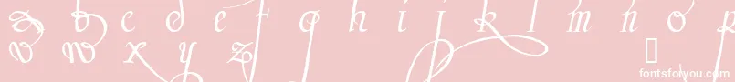 Trinculo Font – White Fonts on Pink Background