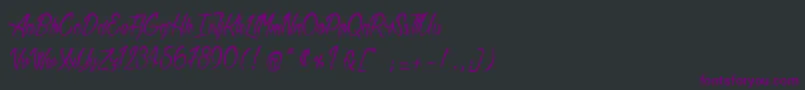 AtlanticMail Font – Purple Fonts on Black Background