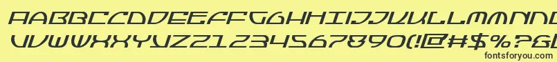 Jumptroopsital Font – Black Fonts on Yellow Background