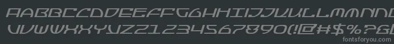 Jumptroopsital Font – Gray Fonts on Black Background