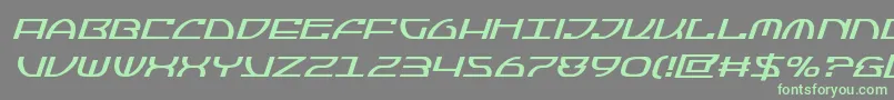 Jumptroopsital Font – Green Fonts on Gray Background