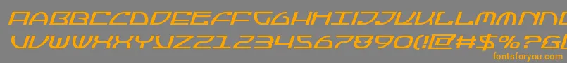 Jumptroopsital Font – Orange Fonts on Gray Background