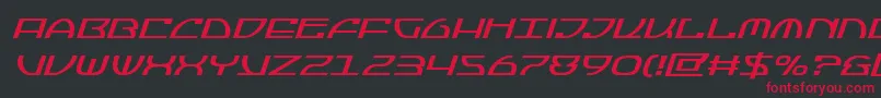 Jumptroopsital Font – Red Fonts on Black Background