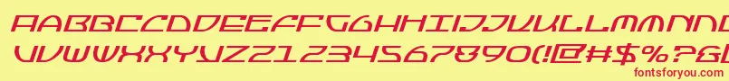 Jumptroopsital Font – Red Fonts on Yellow Background