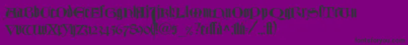 More about TexturlombardischLtDfr Font TexturlombardischLtDfr Font – Black Fonts on Purple Background