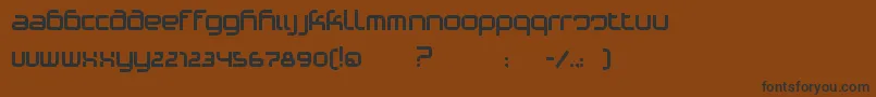 PhinoVariation Font – Black Fonts on Brown Background