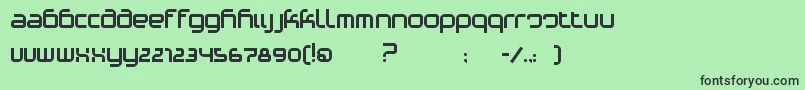 PhinoVariation Font – Black Fonts on Green Background