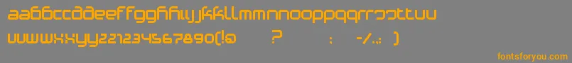 PhinoVariation Font – Orange Fonts on Gray Background