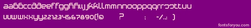PhinoVariation Font – Pink Fonts on Purple Background
