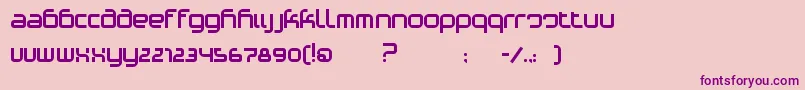 PhinoVariation Font – Purple Fonts on Pink Background