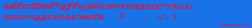 Шрифт PhinoVariation – красные шрифты на синем фоне