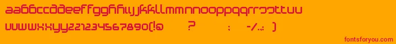 PhinoVariation Font – Red Fonts on Orange Background