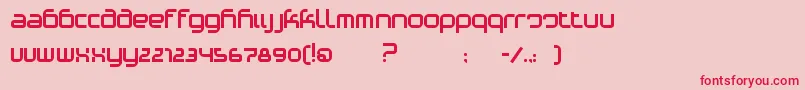PhinoVariation Font – Red Fonts on Pink Background